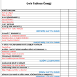 Gelir Tablosu Nedir [Gelir gider tablosu excel örneği indirme]